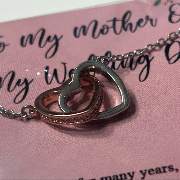 Mother of the Bride Necklace Bride To My Mother On My Wedding day - Picture 3 of 6